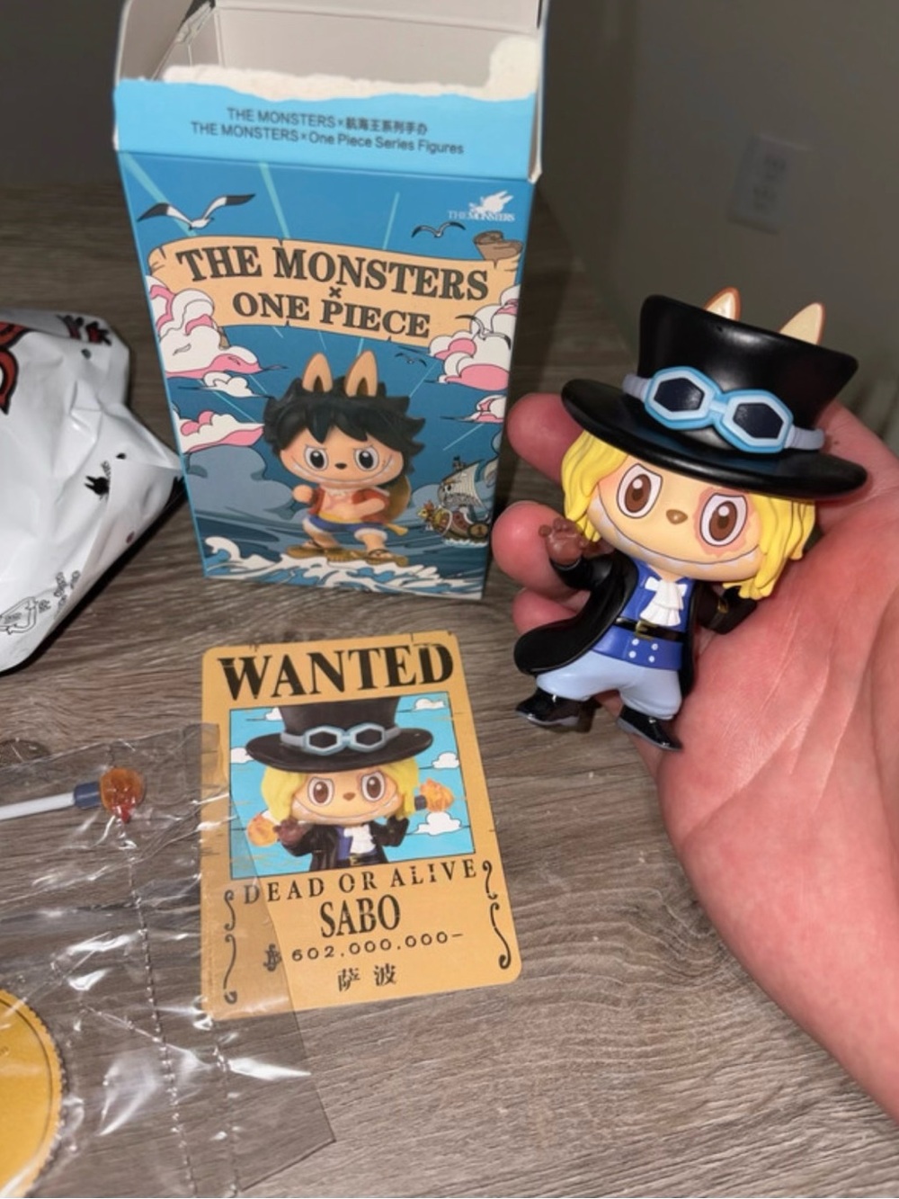 SABO - 100% AUTHENTIC POP MART Monsters x One Piece Series Figure